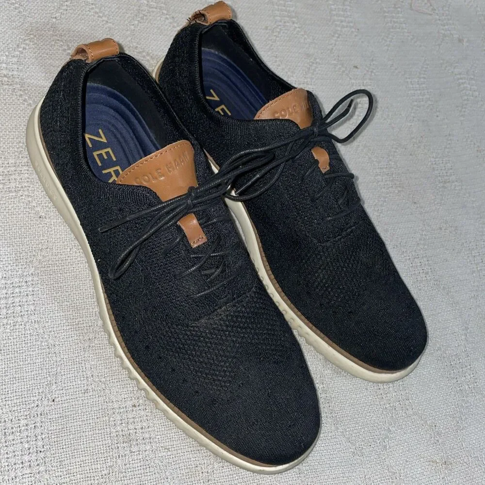 Cole Haan Zerogrand Men’s Active Shoes Size 12 M Black Fabric Athleisure Outdoor
